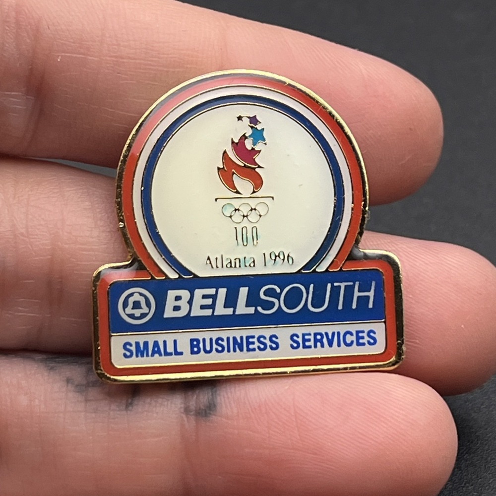 1996 Atlanta Olympic Games BellSouth Small Business Services Lapel Hat Pin